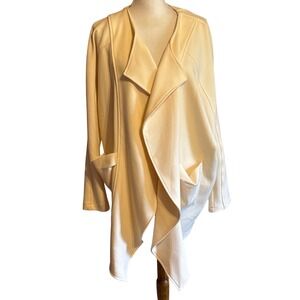 Cream Ivory Size M, minimalist, quiet luxury, capsule wardrobe, draped duster